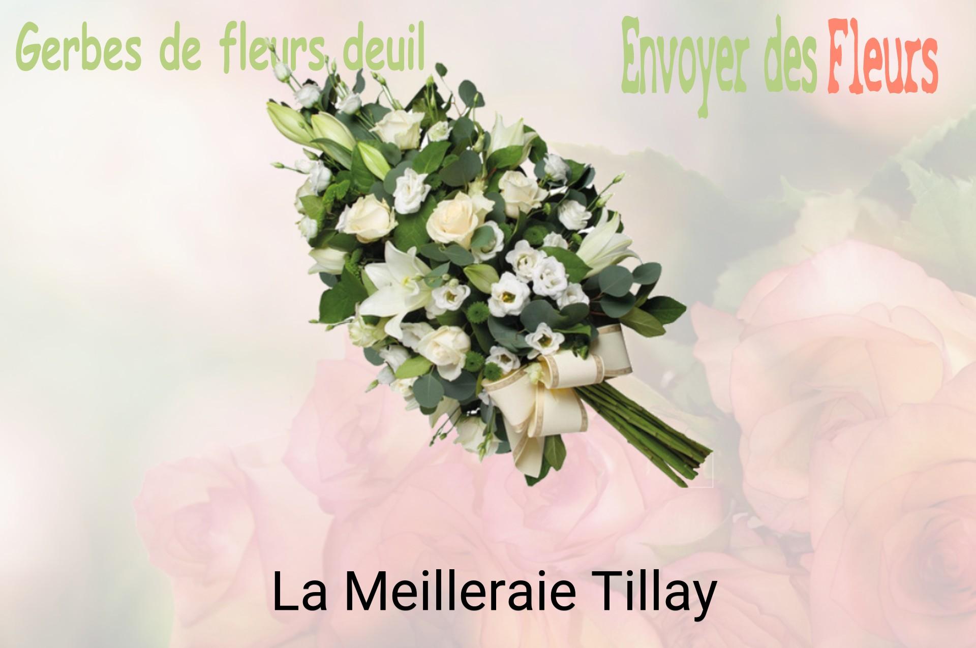 Gerbe de fleurs de deuil livrée à La Meilleraie-Tillay